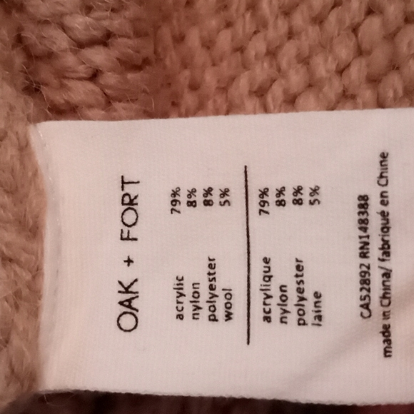 Oak + fort tan wide sleeve wool blend sweater - Picture 5 of 6